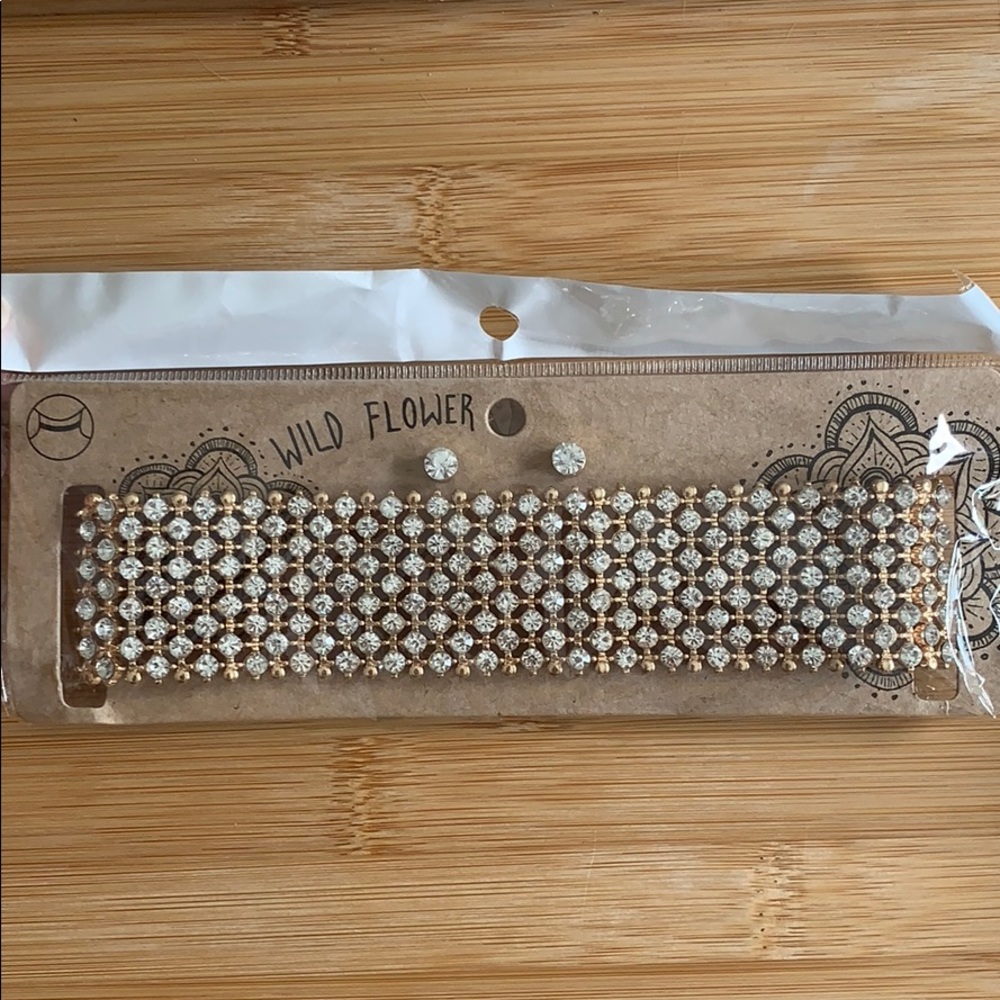 Rhinestone choker